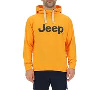 JEEP Herren Kapuzenpullover O102716YE - Gelber Hoodie mit großem Jeep-Logo GR. L