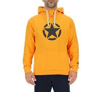JEEP Herren Kapuzenpullover O102717YE - Gelb mit großem Jeep-Star-Print GR. XXL