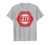Jeep Spirit für abenteuerlustige Seelen T-Shirt, Herren, Grau Meliert, 4XL