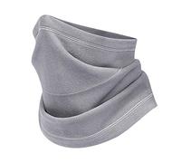 JEEZAO Unisex Halstuch, Schlauchschals,Polar Fleece,Multifunktions Loop Schal Mütze zum Motorrad,Ski,Fahrradfahren,Joggen im Winter. (Grau)