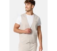 Jeff Anzugweste Herren Slim Fit Jersey beige, 56