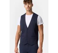 Jeff Anzugweste Herren Slim Fit Jersey blau, 56