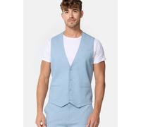 Jeff Anzugweste Herren Slim Fit Jersey hellblau, 54