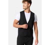 Jeff Anzugweste Herren Slim Fit Jersey schwarz, 56
