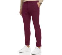 JEFF Herren Burch Performance Pants Chinohose | Herrenhose Super Stretch Stoffhose Bequeme Business Hose für Männer Bordeaux 29/30