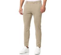 JEFF Herren Burch Performance Pants Chinohose | Herrenhose Super Stretch Stoffhose Bequeme Business Hose für Männer Greige, 29/34