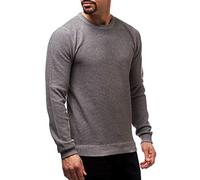 JEFF Herren Crespo Feinstrickpullover aus Baumwolle | Strickpullover für Männer Pewter, L