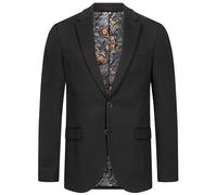 Jeff Sakko Herren Slim Fit Jersey schwarz, 56