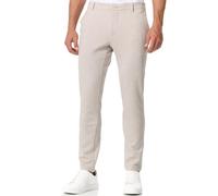 JEFF Herren JFEzra Stoffhose mit 4 Taschen | Stretch Hose Herrenhose für Männer Ecru Mix, 38/32