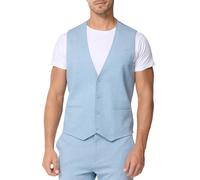 Jeff Anzugweste Herren Slim Fit Jersey hellblau, 48