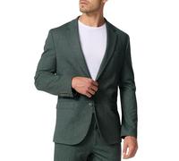 JEFF Herren JFLuke Sakko mit Stretch | Klassische Anzugjacke Herrenjackett Green Herringbone, 56