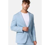 Jeff Sakko Herren Slim Fit Viskose hellblau, 56