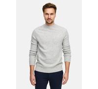 Jeff Strickpullover Herren Wolle grau, L