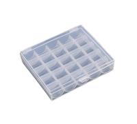 Jeffergarden Organisator von Spulen, Transparentes Quiltzubehör für Abdeckung der Spulenabdeckung für die Nähmaschine für das Haus für 25 Spulen