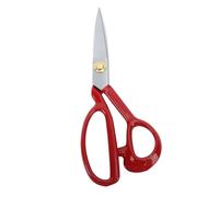 Jeffergarden Stoffschere, Edelstahl, Schneiderschere mit Fadenschere, 2-teilig, Ergonomischer Gummigriff, Präzises Schneiden Zum Nähen, Basteln, Schneidern, Bürogebrauch (Roter Griff 8 Zoll)