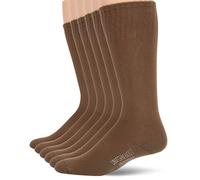 Jefferies Socks Men's Military Rib Top Combat Crew Boot 6 Pack, coyote brown, Sock: 9-11/Shoe: 5-8