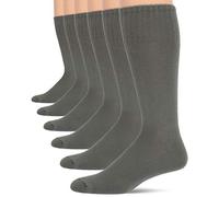 Jefferies Socks Men's Military Rib Top Combat Crew Boot 6 Pack, foliage Green, Sock: 10-13/Shoe: 9-12