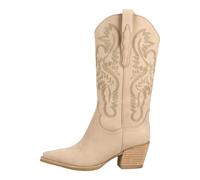Jeffrey Campbell Stiefel Nubukleder Beige - 37