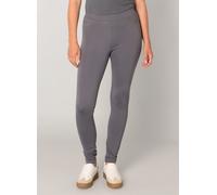 Jeggings BASE LEVEL "Ornika", Damen, Gr. 36, N-Gr, grau (dunkelgrau), Web, Obermaterial: 65% Viskose, 30% Nylon, 5% Elasthan, unifarben, figurbetont knöchelfrei, Hosen Jerseyhose, Bequemes Material in