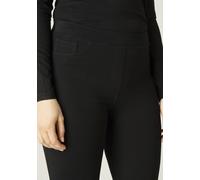 Jeggings BASE LEVEL "Ornika", Damen, Gr. 38, N-Gr, schwarz, Web, Obermaterial: 65% Viskose, 30% Polyamid, 5% Elasthan, unifarben, figurbetont knöchelfrei, Hosen Jerseyhose, Bequemes Material in Skinny