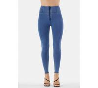 Jeggings FREDDY "WRUP", Damen, Gr. S (36), N-Gr, light blau, Denim/Jeans, Obermaterial: 84% Baumwolle, 16% Elasthan, skinny fit lang, Hosen Jeggings, mit hohem Bund und Push-Up Effekt (57228762-S) lig