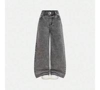 Jeggings für Tween-Mädchen mit Taschen, weite Beine, Destroyed-Look, locker geschnitten, vielseitig einsetzbar