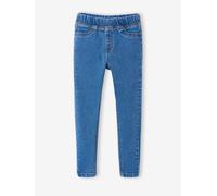 Jeggings Mädchen BASIC 2 Taschen hinten blau Gr. 116 von vertbaudet