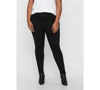Jeggings ONLY CARMAKOMA "CARTAY SHAPE UP LEGGINGS PNT", Damen, Gr. M (46/48), N-Gr, schwarz, Jersey, Obermaterial: 65% Viskose, 28% Polyester, 7% Elasthan, unifarben, skinny fit normal, Hosen Jeggings