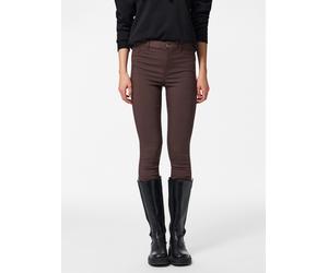 Jeggings PIECES "PCHIGHSKIN WEAR JEGGINGS", Damen, Gr. M (38), N-Gr, hot fudge, Web, Obermaterial: 77% Viskose, 20% Nylon, 3% Elasthan, unifarben, slim fit lang, Hosen Jeggings, Viskosemischung, skinn