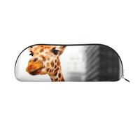 JEJEA Federmäppchen aus Leder mit Giraffen-Motiv in New York, mit Reißverschluss, Federmäppchen, Federmäppchen, Make-up-Kosmetiktasche, gold, Einheitsgröße, Kulturbeutel