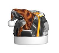 JEJEA Giraffe in New York Print Gorros De Navidad Para Erwachsene Weihnachtsmannmützen für lustige Weihnachtsmützen für Weihnachtsfeier