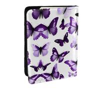 JEJEA Reise-Organizer, Kreditkartenetui, Reise-Organizer, Reise-Organizer, Reisepass, Reisepasshülle, Brieftasche, Weiß / Violett, Schwarz , Einheitsgröße