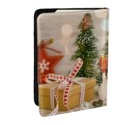 JEJEA Reise-Organizer, Kreditkartenetui, Reise-Organizer, Reisepass, Reisepass, Reisepasshülle, Brieftasche, Motiv: Weihnachtsbaum, Schwarz , Einheitsgröße