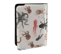 JEJEA Reise-Organizer, Kreditkartenetui, Reisepass, Reisepass, Reisepass, Reisepasshülle, Brieftasche, für Reisen, Schwarz , Einheitsgröße