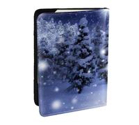 JEJEA Reise-Organizer, Kreditkartenetui, Reisepass, Reisepass, Reisepasshülle, Motiv: Weihnachtsbaum 1, für Reisen, Schwarz , Einheitsgröße