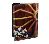 JEJEA Reise-Organizer mit Golden Retriever-Aufdruck, Kreditkartenetui, Reisepasshülle, Brieftasche, für Reisen, Schwarz , Einheitsgröße