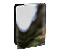 JEJEA Reise-Organizer mit lustigem Eichhörnchen-Aufdruck, Kreditkartenetui, Reisepasshülle, Brieftasche, für Reisen, Schwarz , Einheitsgröße