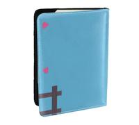 JEJEA Reise-Organizer mit niedlichem Alpakas-Druck, Kreditkartenetui, Reisepasshülle, Brieftasche, für Reisen, Schwarz , Einheitsgröße