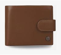 Jekyll & Hide Bifold Leder Geldbörse mit Münzfach aus Leder Tan
