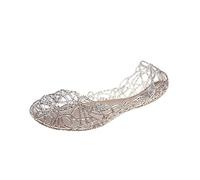 Jelly Sandalen Damen Sale Hohl Flach Gelee Sandaletten Bird-Nest Ballett Weich Plastik Schuhe Strandballerinas Transparente Sandale Slip-Ons Flache Schuhe rutschfeste Atmungsaktive Strandschuhe
