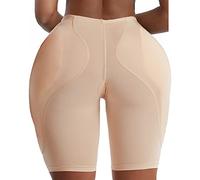Jengo Hüftpolster Fake Butt Gepolsterte Unterwäsche Hip Enhancer Shapewear Crossdresser Butt Lifter Pants Pads Panties Knickers Damen, nude, 46