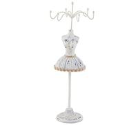 Jenngaoo Kleid Puppe Schmuckständer, Desktop Halskette Ohrringe Ringe Armband Aufbewahrungshalter mit abnehmbarer Halterung Mode Dekoration(#2)