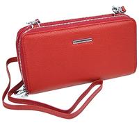 Jennifer Jones - Echt Leder Handtasche mit Handyfach - 2in1 Handytasche & Geldbörse mit RFID-Schutz