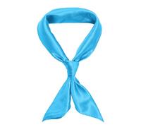 jerbro Damen Chiffon Seidentuch Schals Seidenschal Bandana Halstuch Kopftuch Geschenk Frauen Mädchen Halloween Karneval Kostüm Zubehör 60 * 60 cm (Himmelblau, 70 * 70cm)