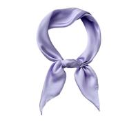 jerbro Damen Chiffon Seidentuch Schals Seidenschal Bandana Halstuch Kopftuch Geschenk Frauen Mädchen Halloween Karneval Kostüm Zubehör 60 * 60 cm (Lila, 70 * 70cm)