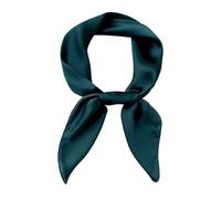 jerbro Damen Chiffon Seidentuch Schals Seidenschal Bandana Halstuch Kopftuch Geschenk Frauen Mädchen Halloween Karneval Kostüm Zubehör 60 * 60 cm (Grün, 70 * 70cm)