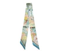 JERLA 100% Maulbeerseide, Schal, Kopfhaarband, Handtaschengriff, Krawattenbündel, Halstuch, Schal für Damen, Grün (Wonderland Green), 33.5"×1.97"