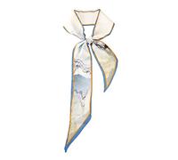 JERLA Damen Jari Schal aus Seidenband, Blauer Mountian, 49.21''X2.56''