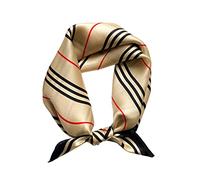 JERLA kleine quadratische Schals aus 100% echter Maulbeerseide, für Haare, Kopf und Gesicht, 53 cm x 53 cm, für Damen und Herren , 21" x 21"