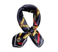 JERLA kleine quadratische Schals aus 100% echter Maulbeerseide, für Haare, Kopf und Gesicht, 53 cm x 53 cm, für Damen und Herren , 21" x 21"